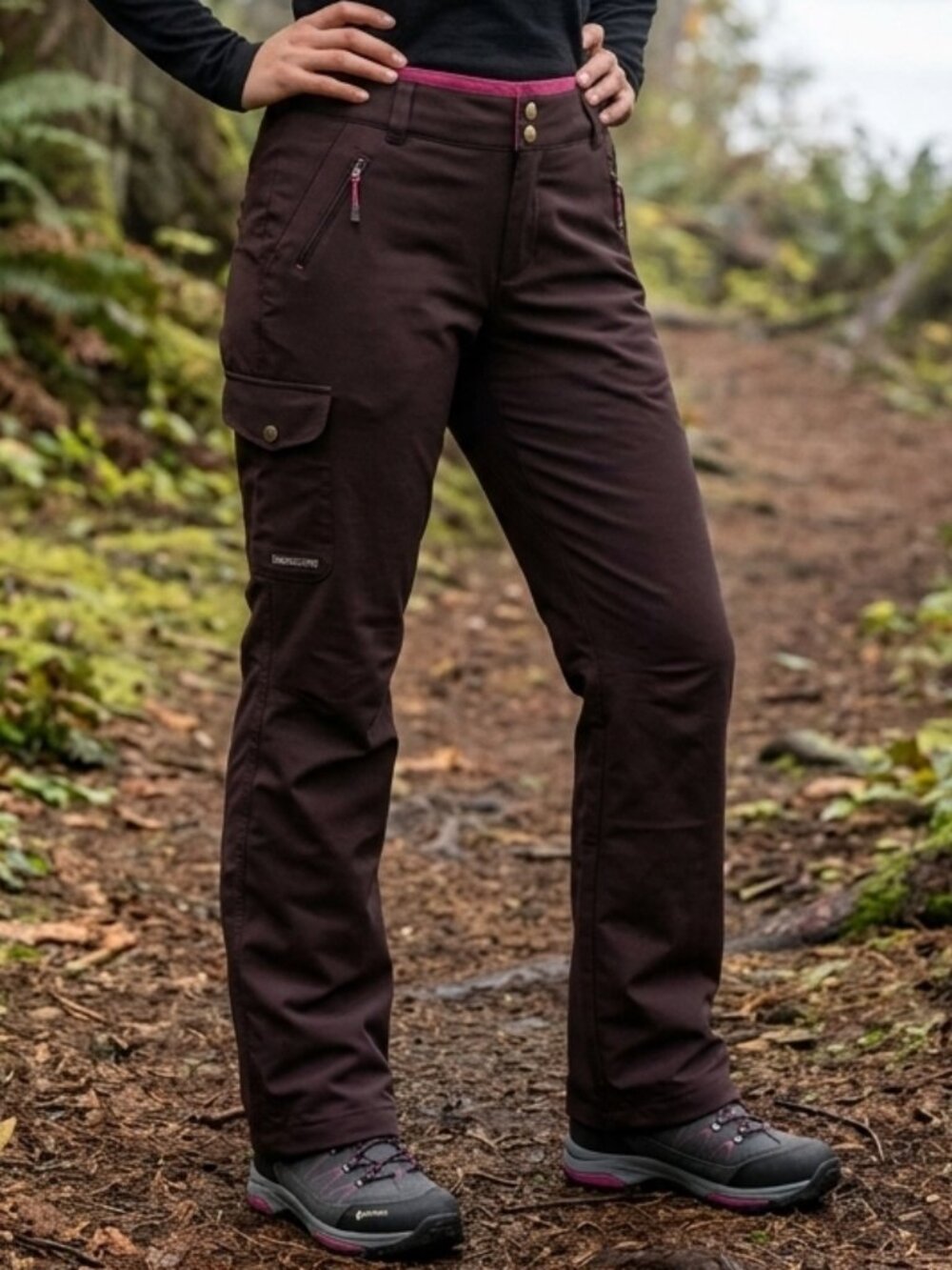 WindRiver Women's T-Max Heat Fleece Lined Water Repellent Hiking Pants Size 12
